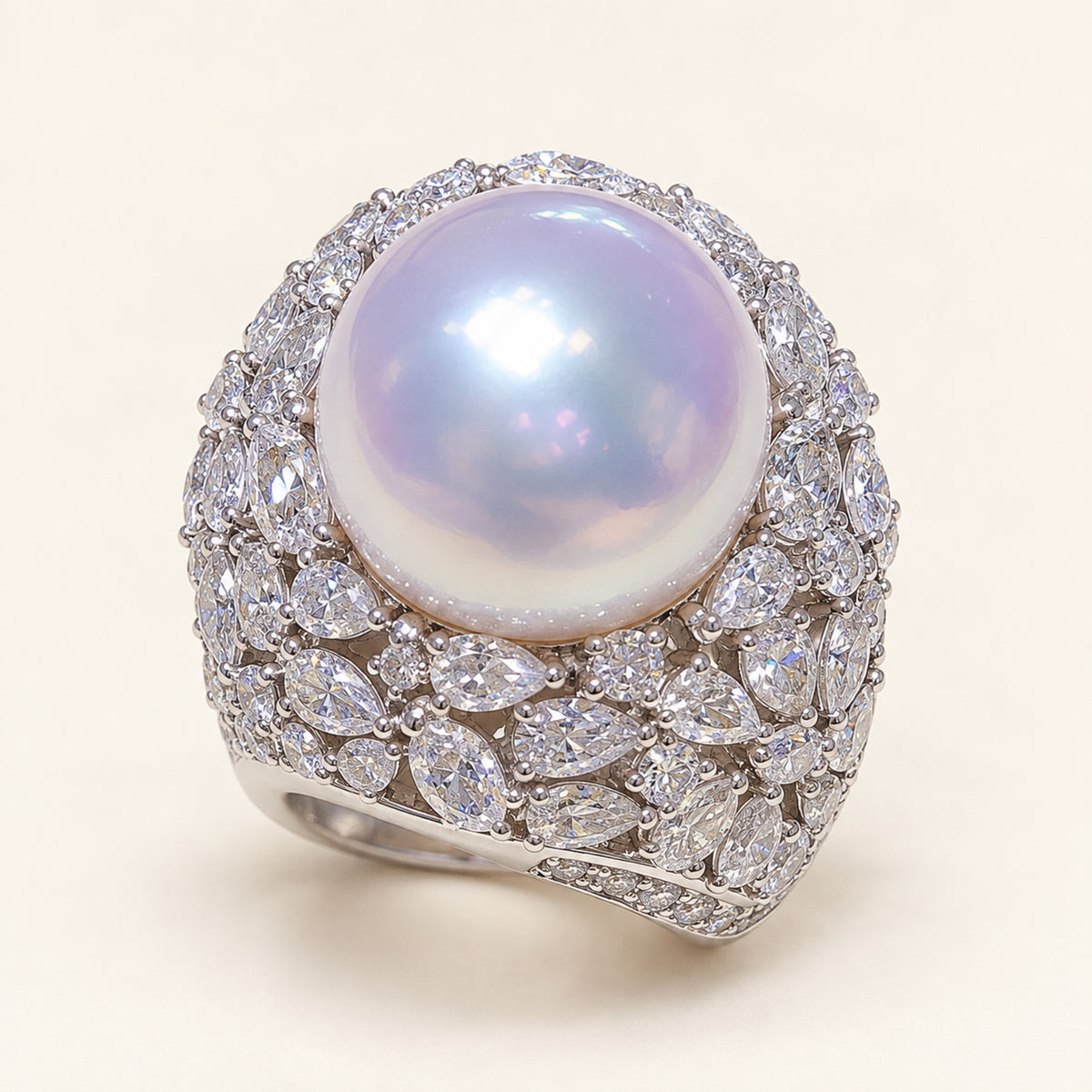 12–13mm Freshwater Pearl Statement Ring in Sterling Silver