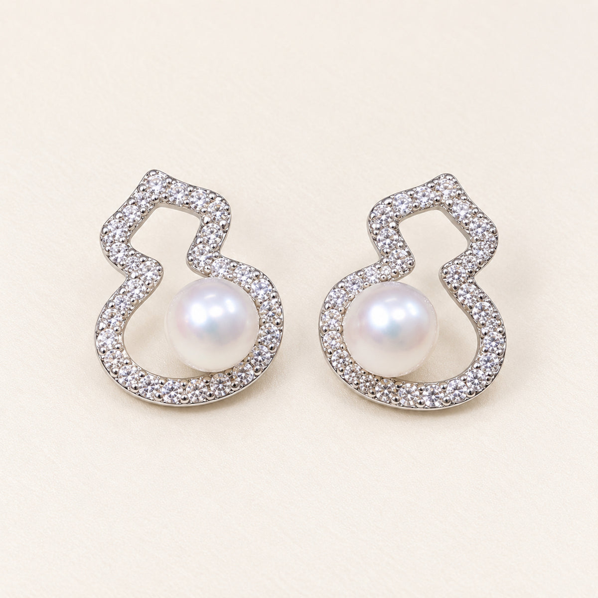 5–6mm Freshwater Pearl Sterling Silver Necklace & Earrings Set